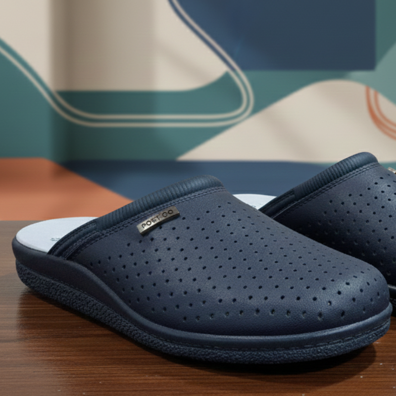 Zueco Piel Marino 35/41