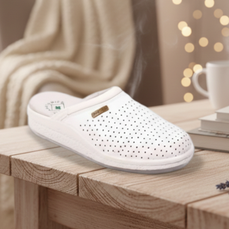 Zueco Piel Blanco 35/41