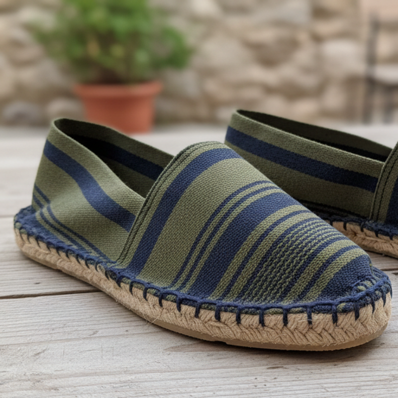 Alpargata rayas verde 36/41
