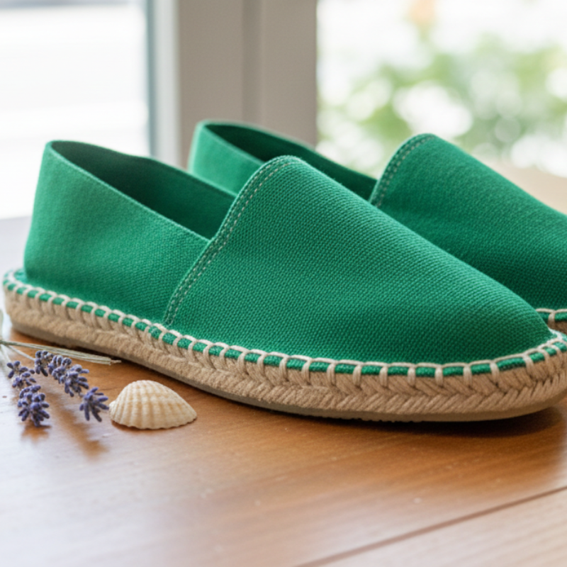 Alpargata verde suela de goma 36/41