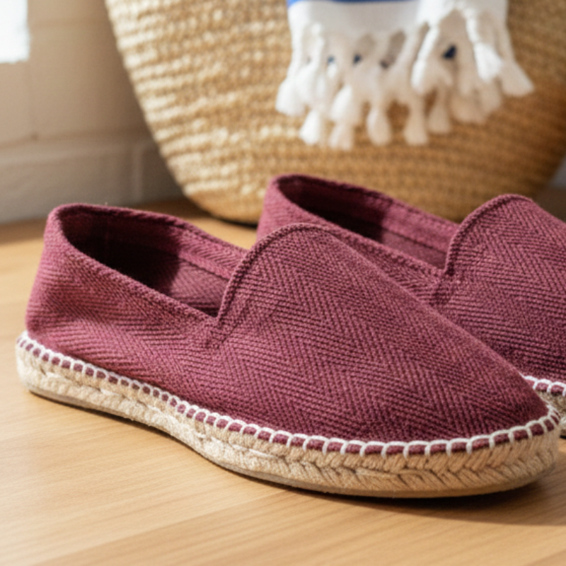 Alpargata espiga burdeos 36/47