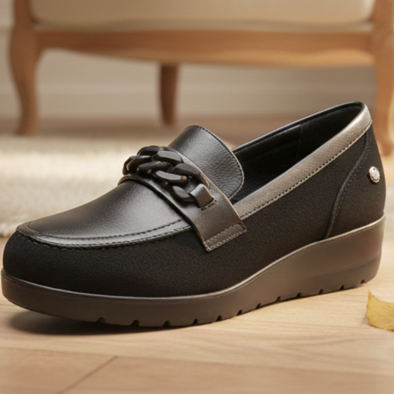 Zapato negro tipo mocasin 36/41