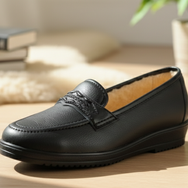 Zapato negro pelo por dentro 35/41