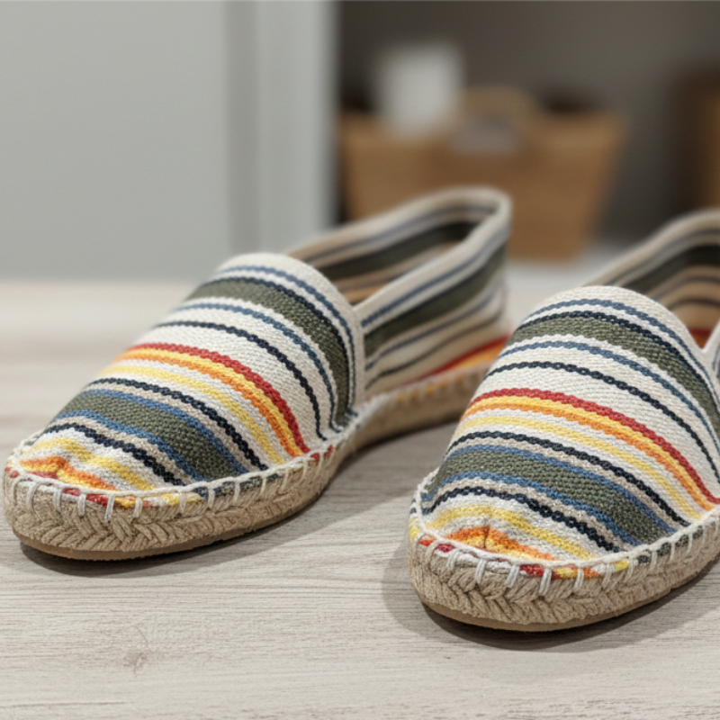 Alpargatas rayas kaki_amarillo 36/41