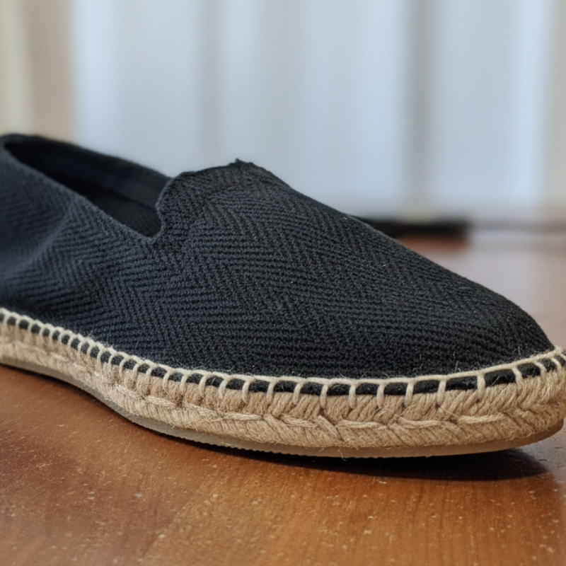 Alpargata espiga  negra 39/47