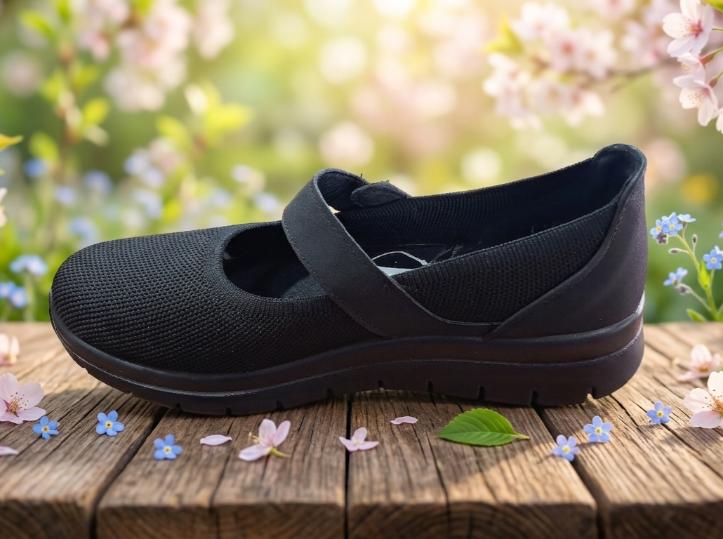 Merceditas velcro negra 36/41