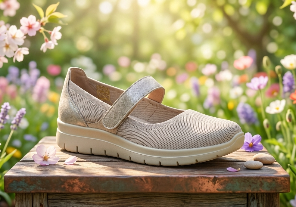 Merceditas velcro beige 36/41