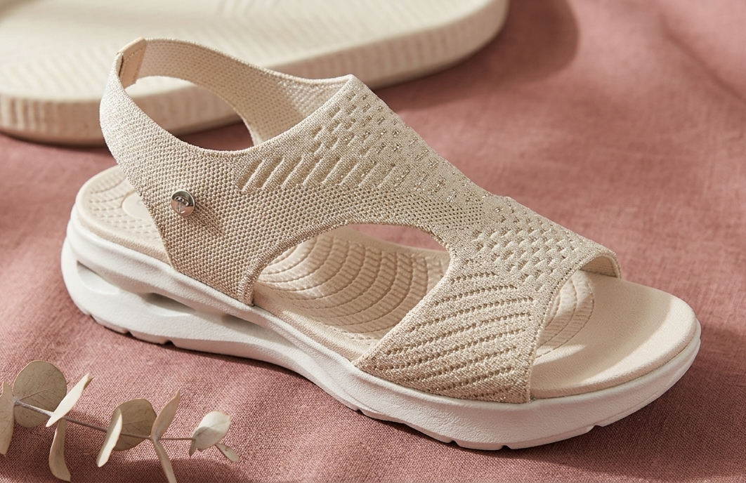 Sandalia elastica beige 36/41