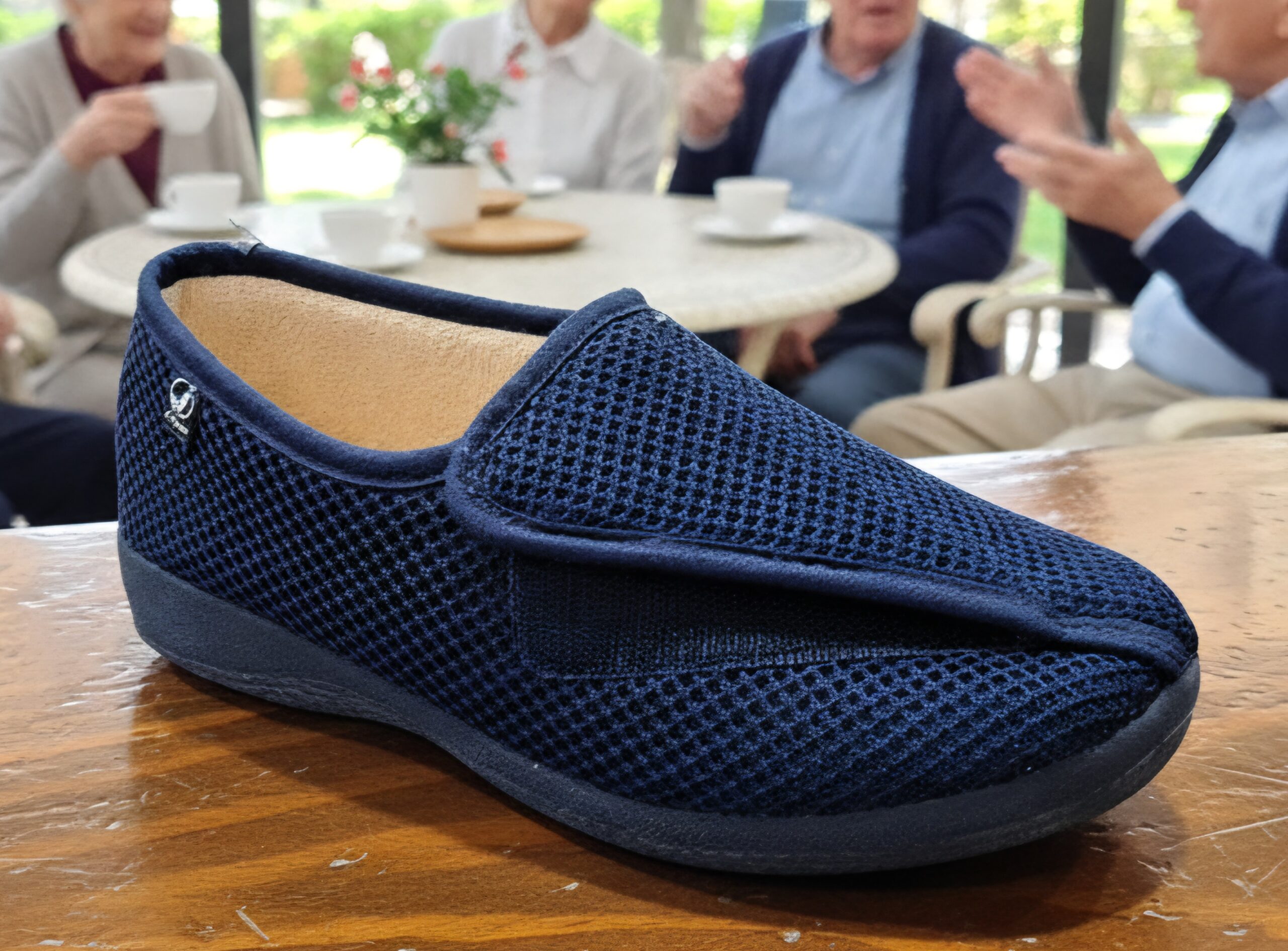 Ancho especial velcro delantero azul 35/41