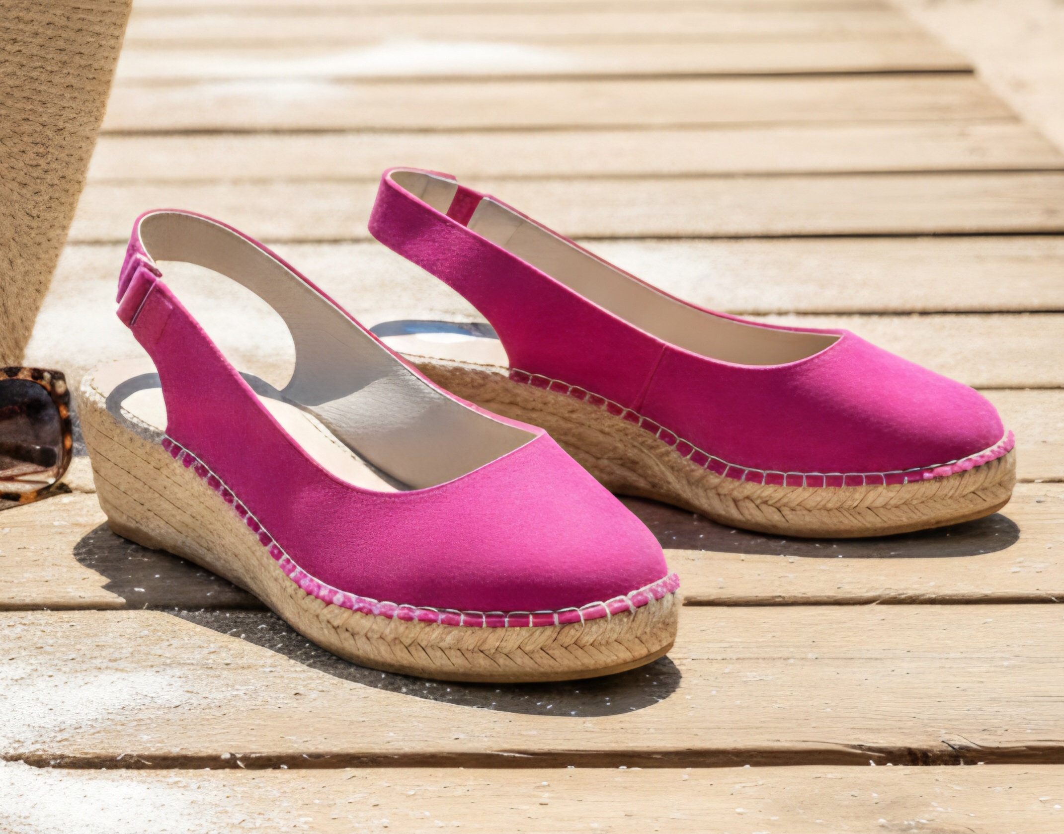 Alpargata cuña fuxia 35/41