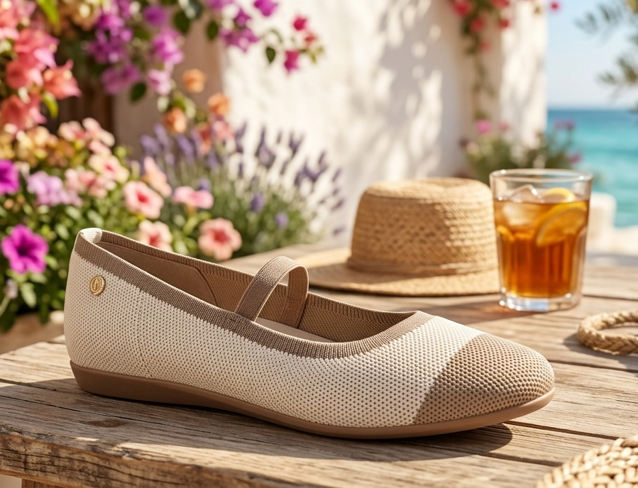 Manoletina goma beige 36/41