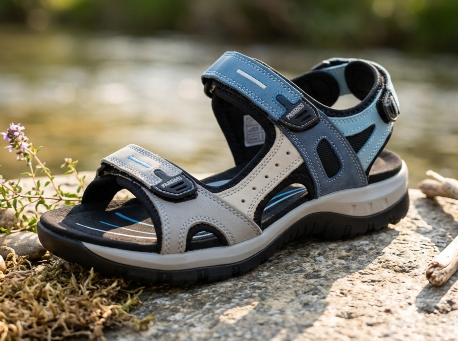 Sandalia deportiva azul/beige 36/41