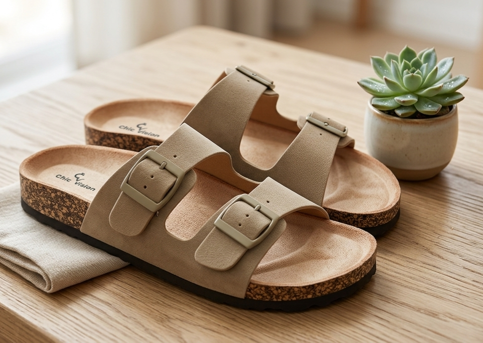 Sandalias 2 tiras beige 36/41