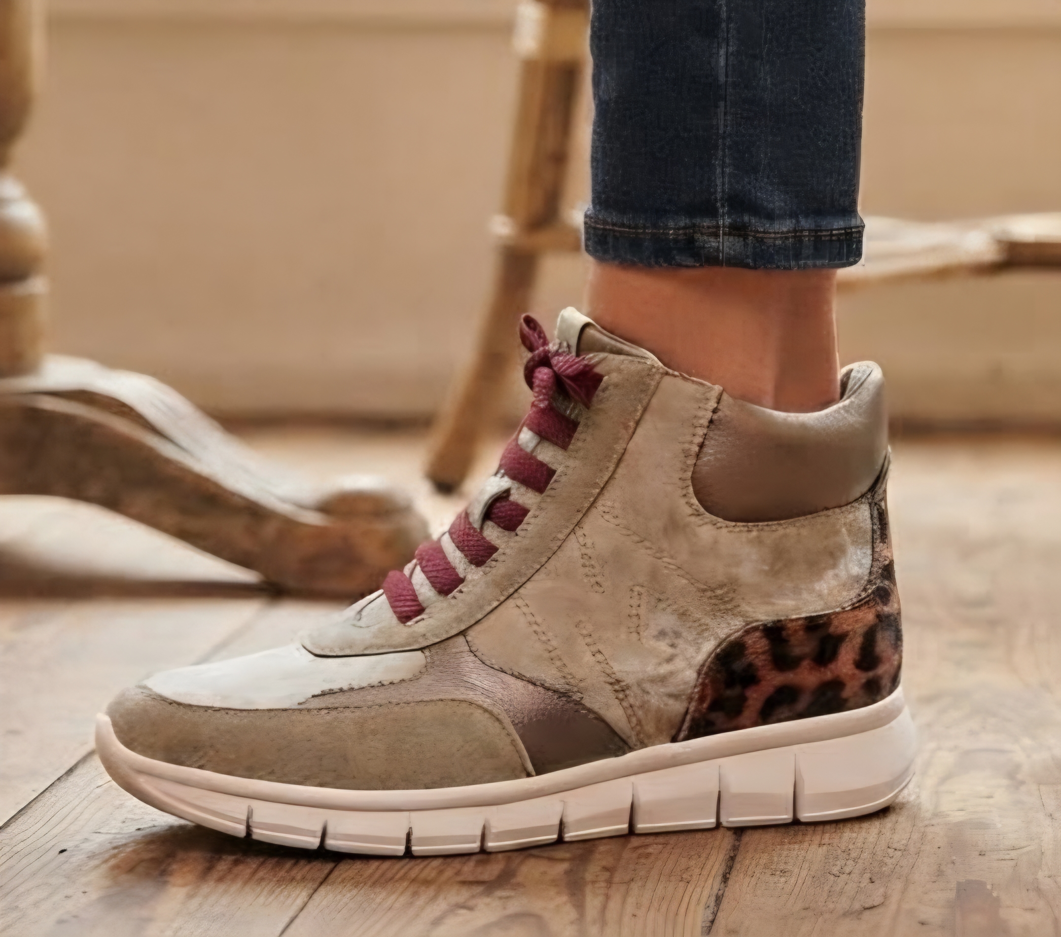 Bota colores animal print 36/41
